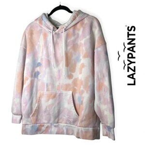 Lazy Pants Long Live Lazy Pink Tie Dye  Hoodie